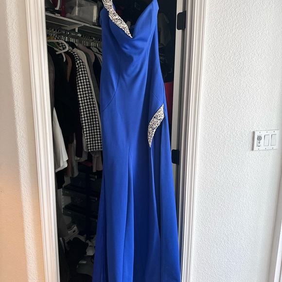 Jovani Royal Blue Gown - Picture 2 of 7